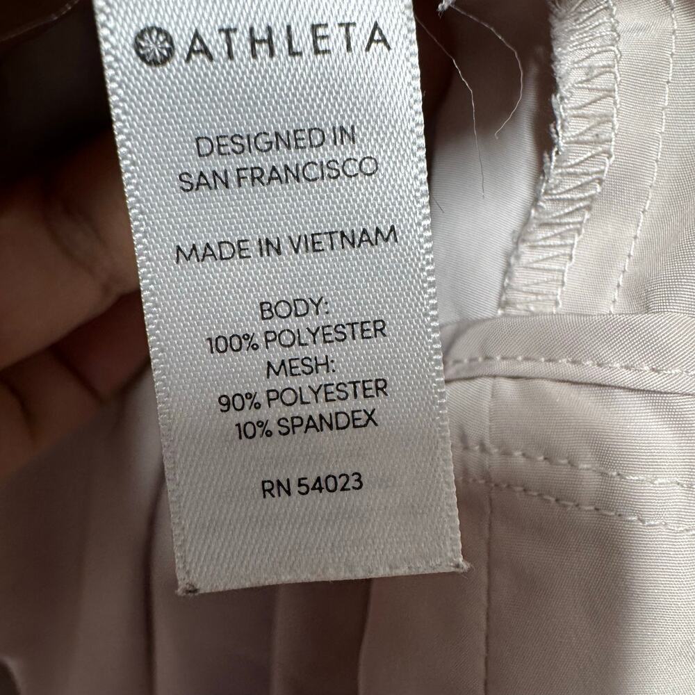 Athleta Women’s XL Hooded Lightweight Jacket Taupe Anorak Full Zip Outdoor - Picture 8 of 11
